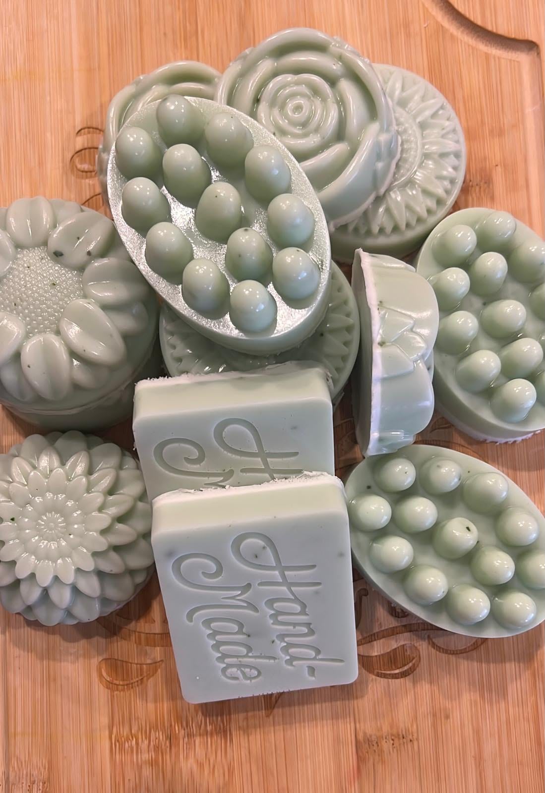 Organic Aloevera cucumber & Goat milk $14.00 (2 soap bars)