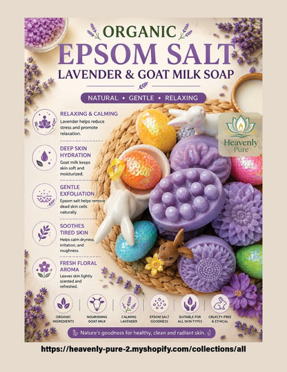 Epsom Salt Mint Goat Milk $14.00 (2 soap bars)
